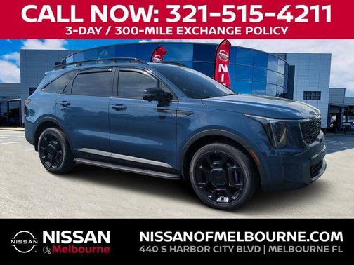 Midnight Lake Blue 2025 Kia Sorento SX
