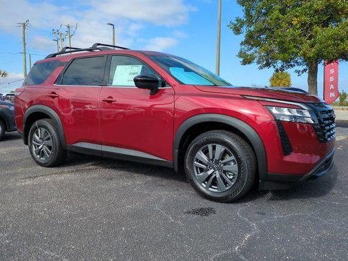 Scarlet Ember Tintcoat 2026 Nissan Pathfinder SV