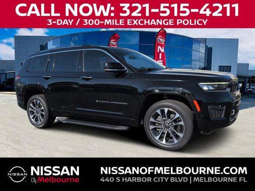 Diamond Black Crystal Pearlcoat 2021 Jeep Grand Cherokee L Overland