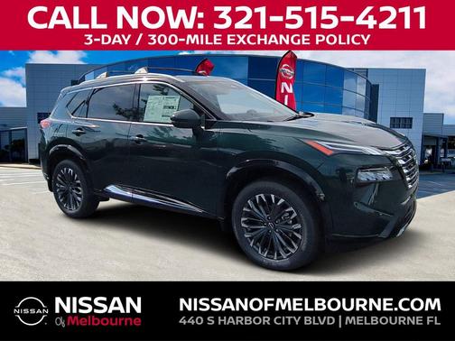 Obsidian Green 2026 Nissan Rogue Platinum