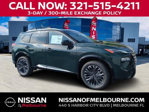 Obsidian Green 2026 Nissan Rogue Platinum