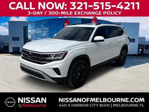 Pure White 2023 Volkswagen Atlas 3.6L SE w/Technology