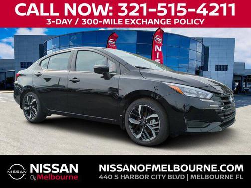 Super Black 2025 Nissan Versa 1.6 S