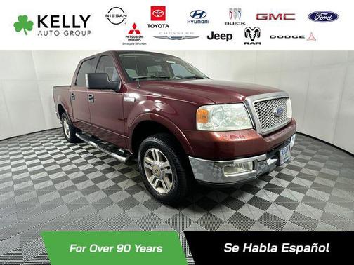 Red 2005 Ford F-150 Lariat SuperCrew