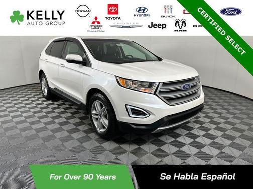 White Platinum 2018 Ford Edge SEL