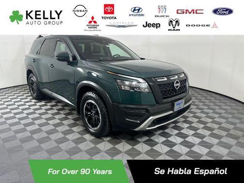 Obsidian Green Pearl 2023 Nissan Pathfinder Rock Creek 4WD