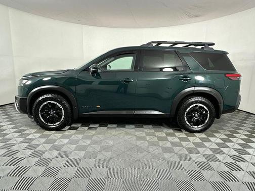 Obsidian Green Pearl 2023 Nissan Pathfinder Rock Creek 4WD