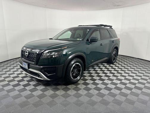 Obsidian Green Pearl 2023 Nissan Pathfinder Rock Creek 4WD
