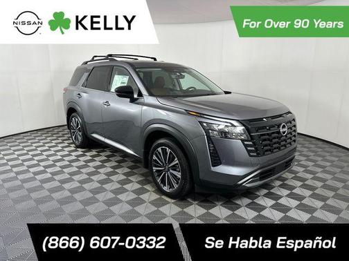 Gun Metallic 2026 Nissan Pathfinder Platinum