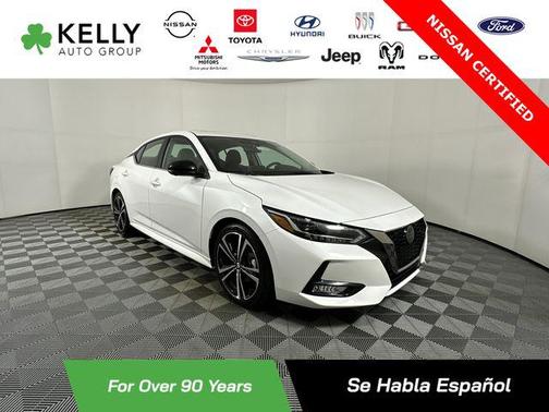 Aspen White Tricoat 2023 Nissan Sentra SR