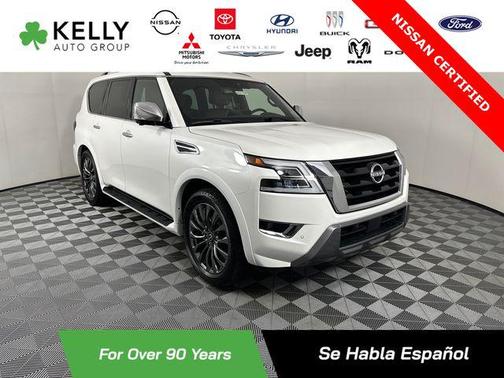 Aspen White Tricoat 2023 Nissan Armada Platinum 4WD