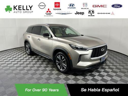 Warm Titanium 2023 INFINITI QX60 Luxe