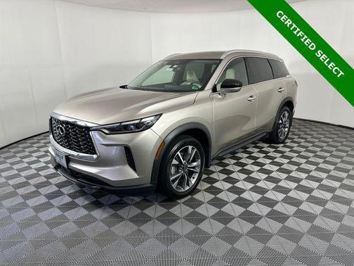 Warm Titanium 2023 INFINITI QX60 Luxe