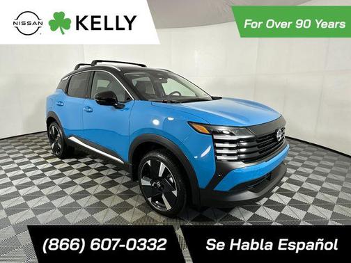 Arctic Ice Blue/Black 2026 Nissan Kicks SR
