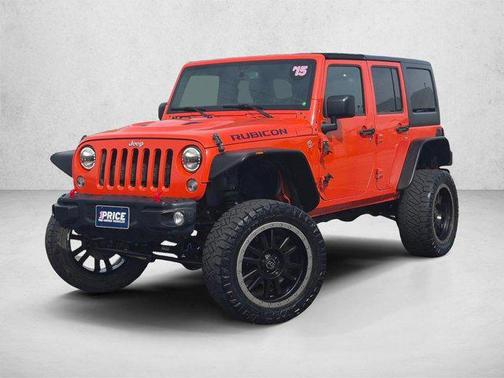 Sunset Orange Pearlcoat 2015 Jeep Wrangler Unlimited Rubicon