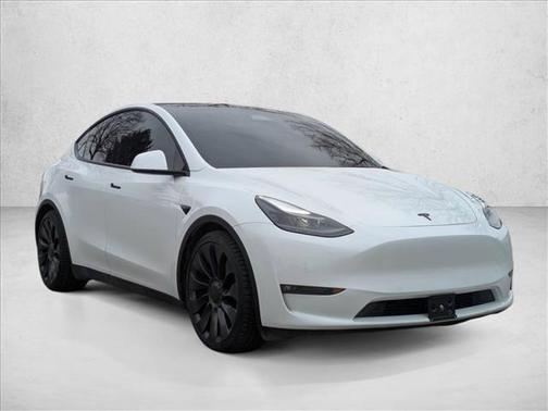 Pearl White Multi-Coat 2021 Tesla Model Y Performance Dual Motor All-Wheel Drive