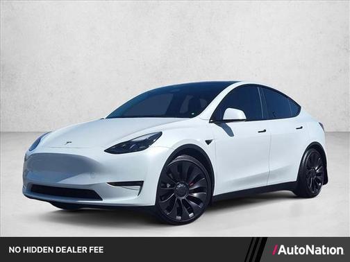 Pearl White Multi-Coat 2023 Tesla Model Y Performance Dual Motor All-Wheel Drive