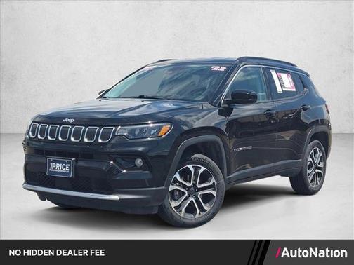 Diamond Black Crystal Pearlcoat 2022 Jeep Compass Limited