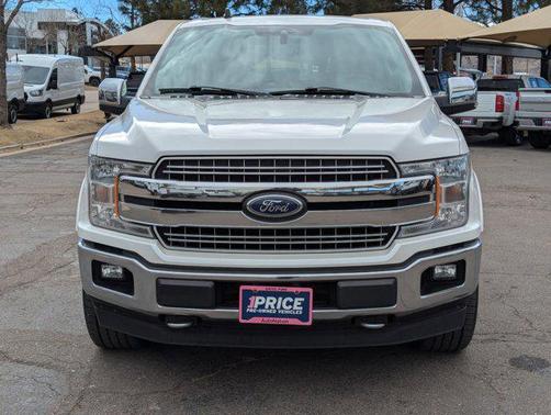 White Platinum Metallic Tri-Coat 2019 Ford F-150 Lariat