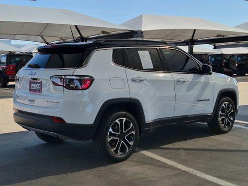 Bright White Clearcoat 2023 Jeep Compass Limited