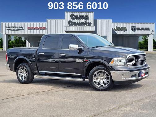 Brilliant Black Crystal Pearlcoat 2017 RAM 1500 Longhorn