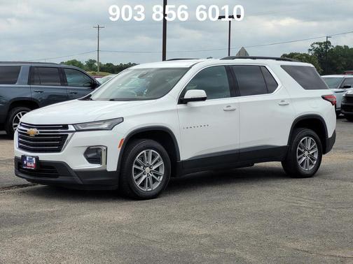 Summit White 2022 Chevrolet Traverse LT Leather