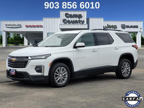 Summit White 2022 Chevrolet Traverse LT Leather