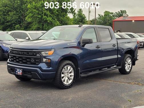 Northsky Blue Metallic 2022 Chevrolet Silverado 1500 Custom
