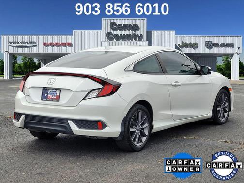 Platinum White Pearl 2020 Honda Civic EX