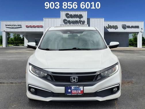 Platinum White Pearl 2020 Honda Civic EX