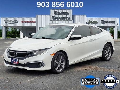 Platinum White Pearl 2020 Honda Civic EX