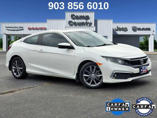 Platinum White Pearl 2020 Honda Civic EX