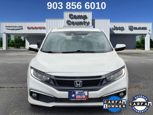 Platinum White Pearl 2020 Honda Civic EX