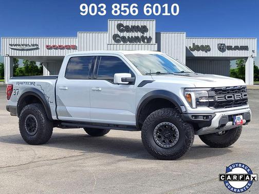 SPACE WHITE METALLIC 2025 Ford F-150 Raptor