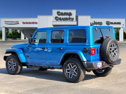 Hydro Blue Pearlcoat 2026 Jeep Wrangler 4-Door Sahara 4x4