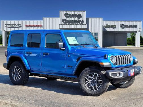 Hydro Blue Pearlcoat 2026 Jeep Wrangler 4-Door Sahara 4x4