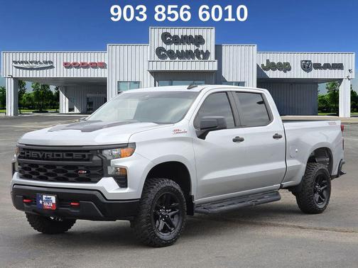 Silver Ice Metallic 2022 Chevrolet Silverado 1500 Custom Trail Boss