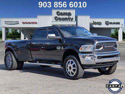 Brilliant Black Crystal Pearlcoat 2018 RAM 3500 Longhorn