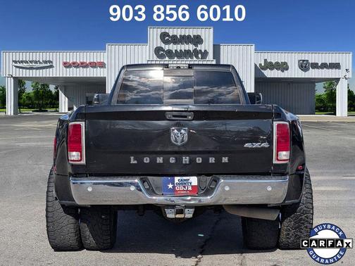 Brilliant Black Crystal Pearlcoat 2018 RAM 3500 Longhorn