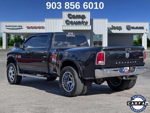 Brilliant Black Crystal Pearlcoat 2018 RAM 3500 Longhorn