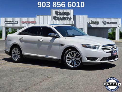 White Platinum Metallic Tri-Coat 2019 Ford Taurus Limited