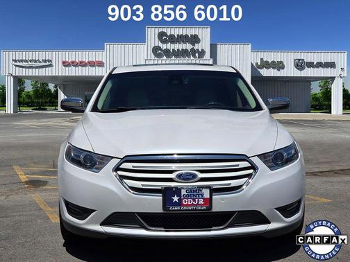 White Platinum Metallic Tri-Coat 2019 Ford Taurus Limited