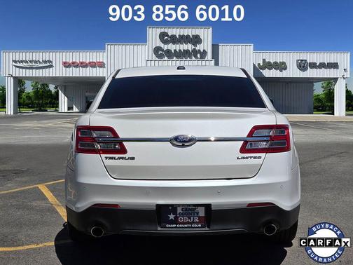 White Platinum Metallic Tri-Coat 2019 Ford Taurus Limited