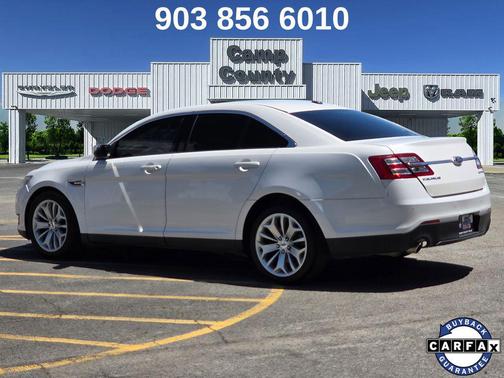 White Platinum Metallic Tri-Coat 2019 Ford Taurus Limited