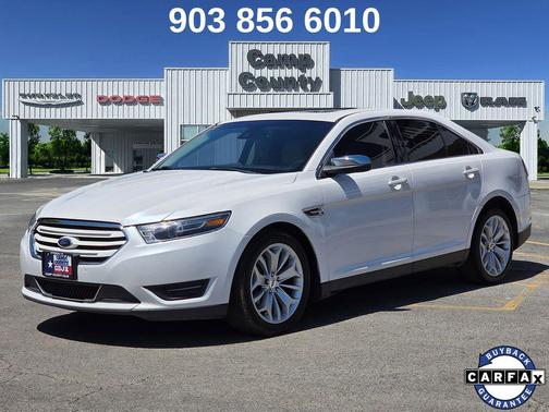 White Platinum Metallic Tri-Coat 2019 Ford Taurus Limited