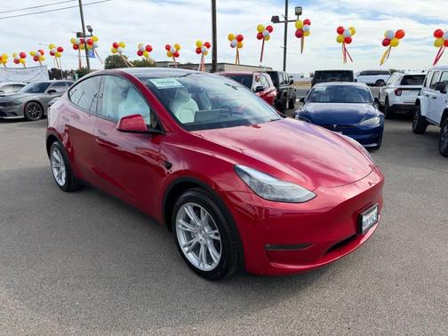 Red Multi-Coat 2023 Tesla Model Y Long Range Dual Motor All-Wheel Drive