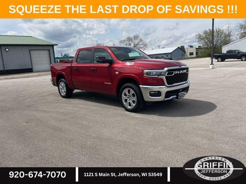 Molten Red Pearlcoat 2026 RAM 1500 Big Horn/Lone Star