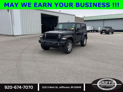 Black Clearcoat 2021 Jeep Wrangler Sport S