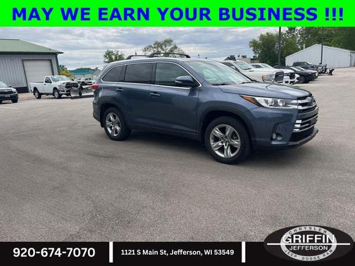Shoreline Blue Pearl 2018 Toyota Highlander Limited