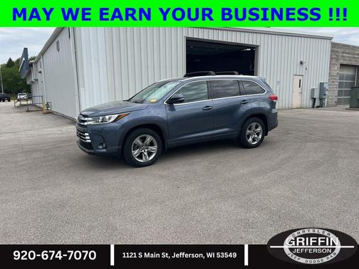 Shoreline Blue Pearl 2018 Toyota Highlander Limited